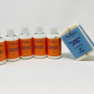 5 pk Shea Moisture Body Lotion 3.2 oz ea/bar soap